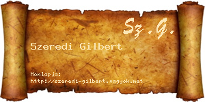 Szeredi Gilbert névjegykártya